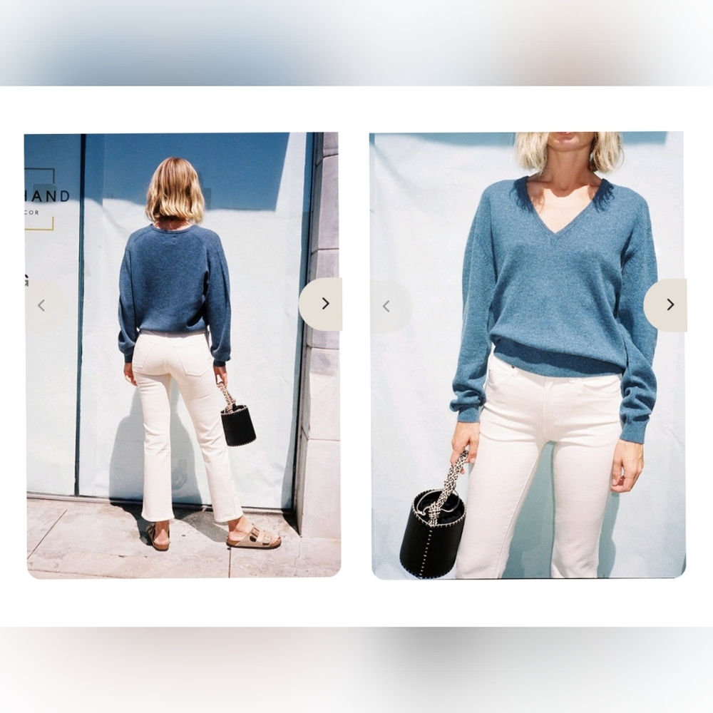 KHAITE Cream Bootcut Jeans - Picture 3 of 11